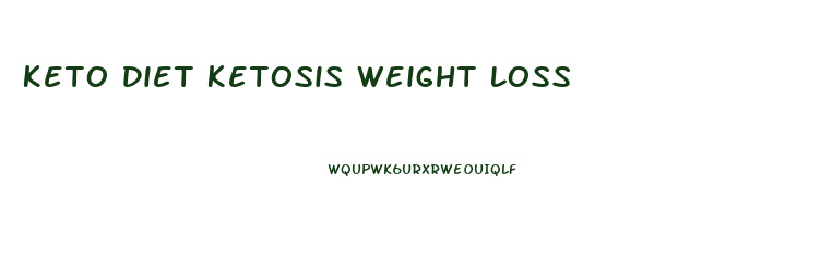 Keto Diet Ketosis Weight Loss