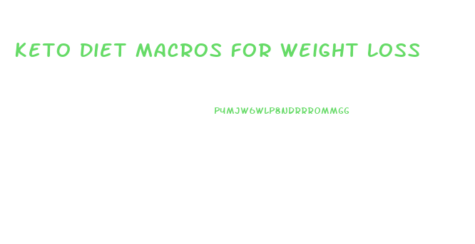 Keto Diet Macros For Weight Loss