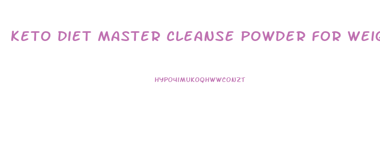 Keto Diet Master Cleanse Powder For Weight Loss Support