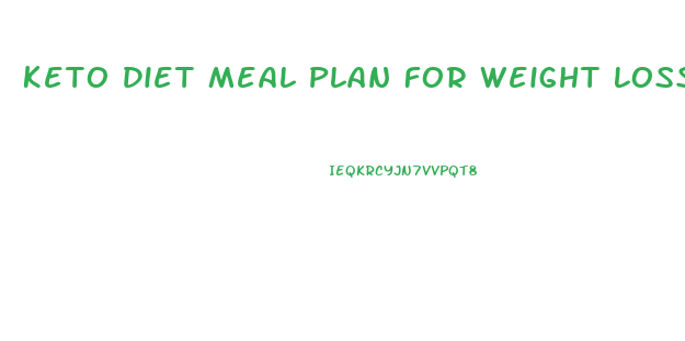 Keto Diet Meal Plan For Weight Loss Free