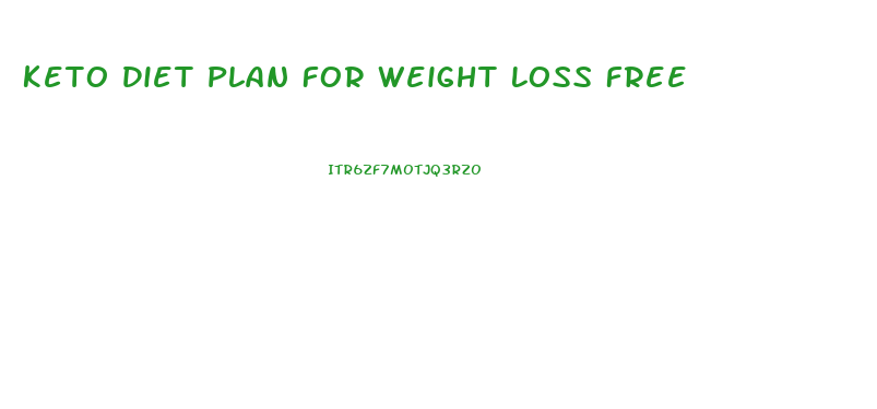 Keto Diet Plan For Weight Loss Free