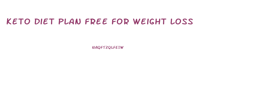 Keto Diet Plan Free For Weight Loss