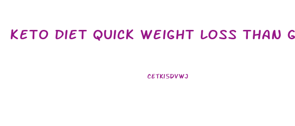 Keto Diet Quick Weight Loss Than Gain Back