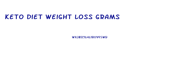 Keto Diet Weight Loss Grams