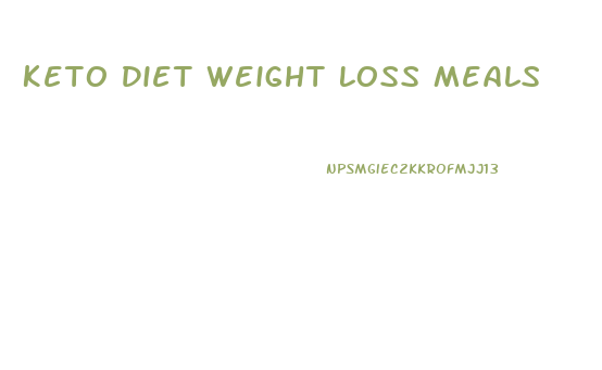 Keto Diet Weight Loss Meals