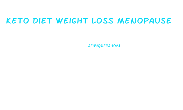 Keto Diet Weight Loss Menopause