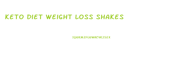 Keto Diet Weight Loss Shakes