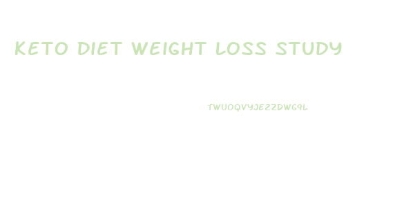 Keto Diet Weight Loss Study