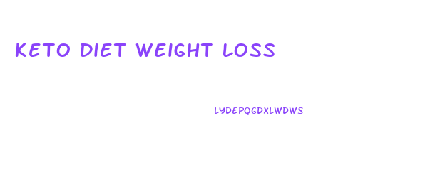 Keto Diet Weight Loss