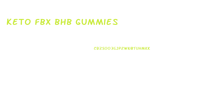 Keto Fbx Bhb Gummies