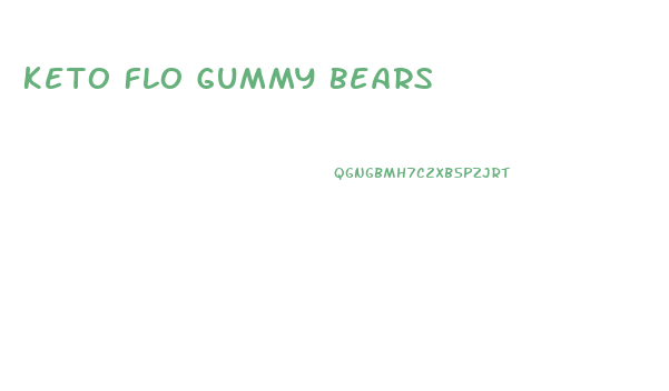 Keto Flo Gummy Bears