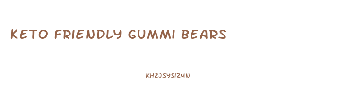 Keto Friendly Gummi Bears