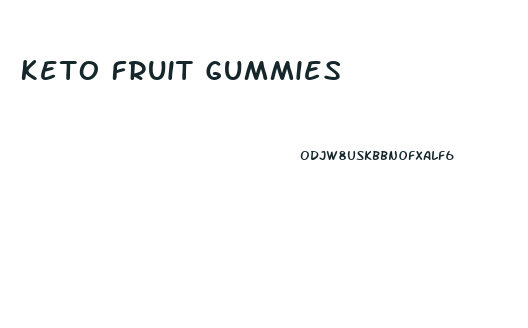 Keto Fruit Gummies