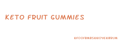 Keto Fruit Gummies