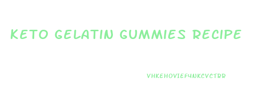 Keto Gelatin Gummies Recipe