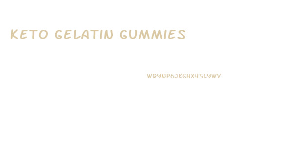 Keto Gelatin Gummies