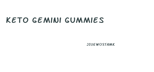 Keto Gemini Gummies