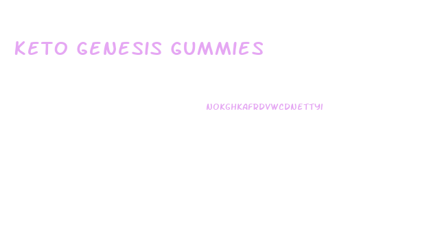 Keto Genesis Gummies