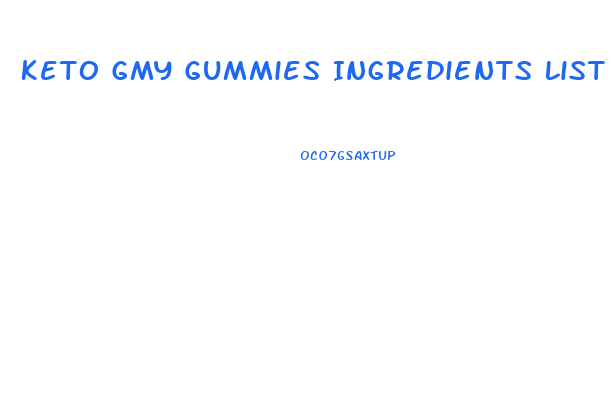 Keto Gmy Gummies Ingredients List