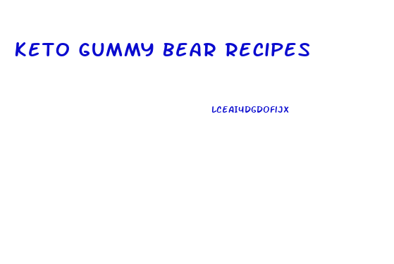 Keto Gummy Bear Recipes