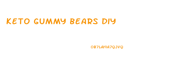 Keto Gummy Bears Diy