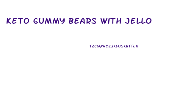 Keto Gummy Bears With Jello