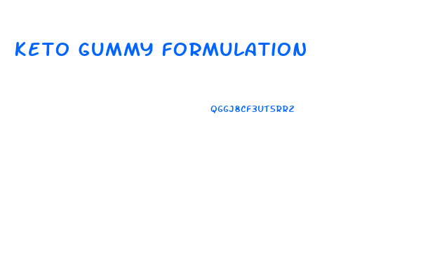 Keto Gummy Formulation