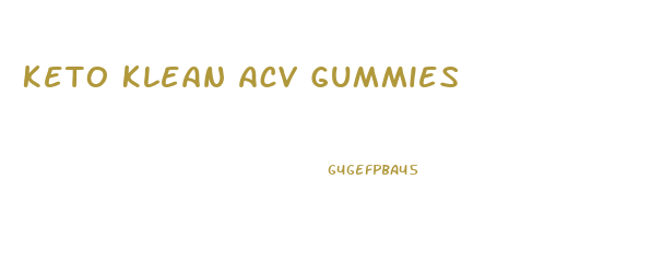 Keto Klean Acv Gummies