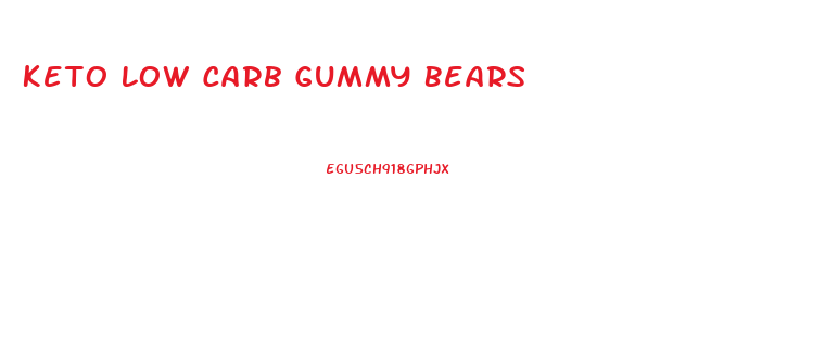 Keto Low Carb Gummy Bears