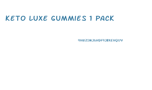 Keto Luxe Gummies 1 Pack