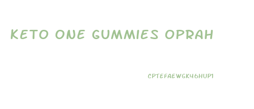 Keto One Gummies Oprah