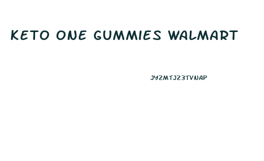 Keto One Gummies Walmart