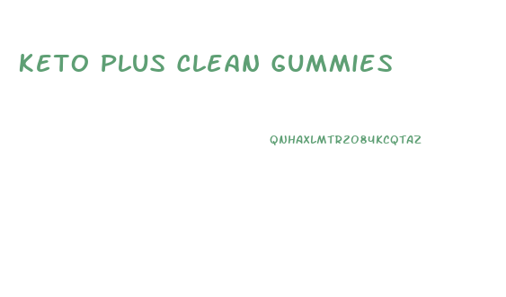 Keto Plus Clean Gummies