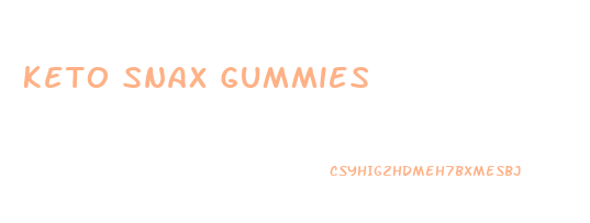 Keto Snax Gummies