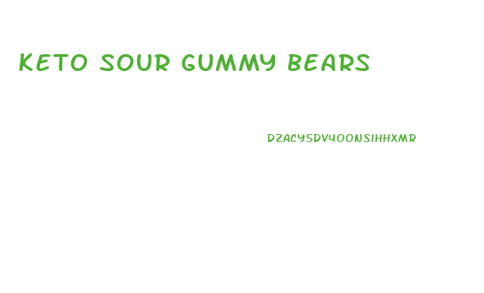 Keto Sour Gummy Bears