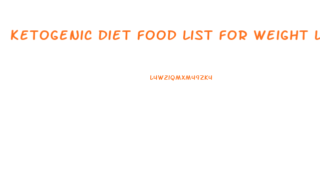 Ketogenic Diet Food List For Weight Loss Pdf