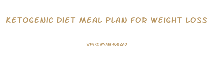 Ketogenic Diet Meal Plan For Weight Loss Free Pdf