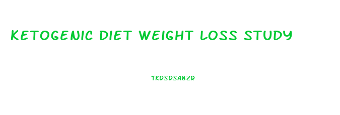 Ketogenic Diet Weight Loss Study