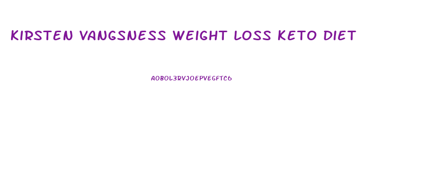 Kirsten Vangsness Weight Loss Keto Diet