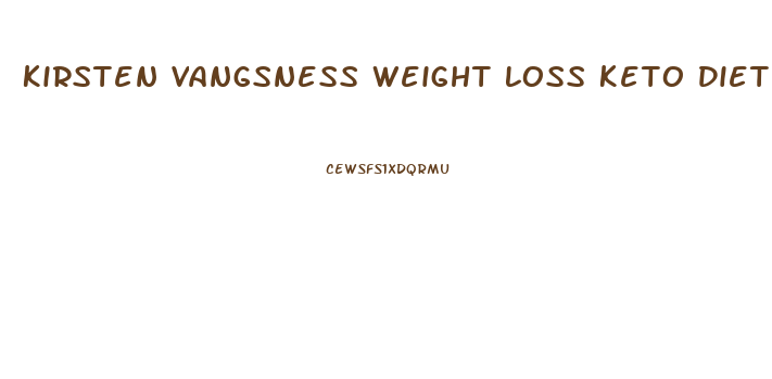 Kirsten Vangsness Weight Loss Keto Diet