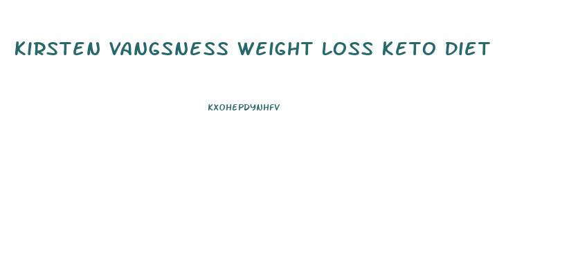 Kirsten Vangsness Weight Loss Keto Diet