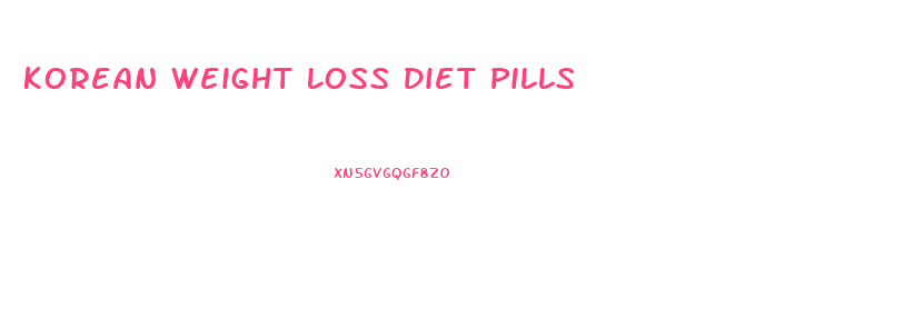 Korean Weight Loss Diet Pills