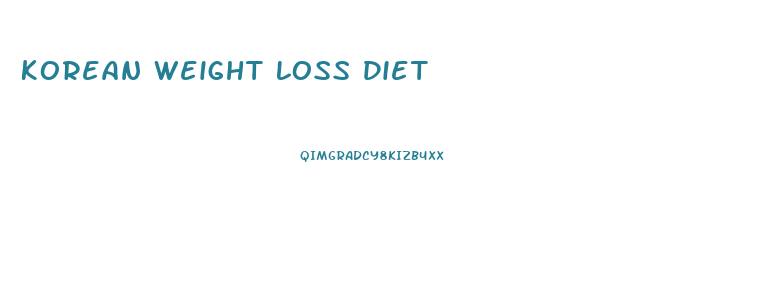 Korean Weight Loss Diet