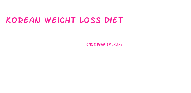 Korean Weight Loss Diet