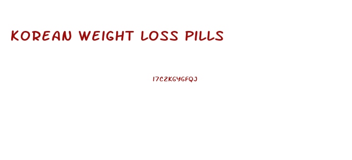 Korean Weight Loss Pills