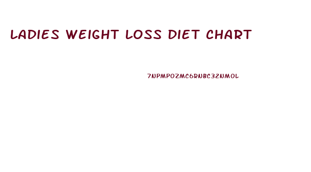 Ladies Weight Loss Diet Chart
