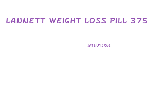 Lannett Weight Loss Pill 375