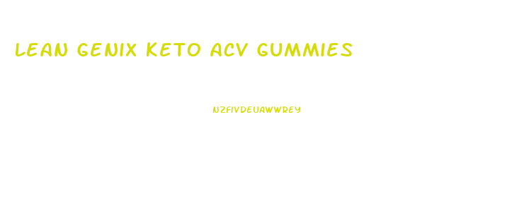 Lean Genix Keto Acv Gummies