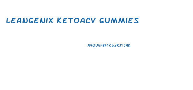 Leangenix Ketoacv Gummies