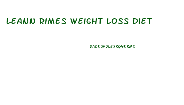 Leann Rimes Weight Loss Diet